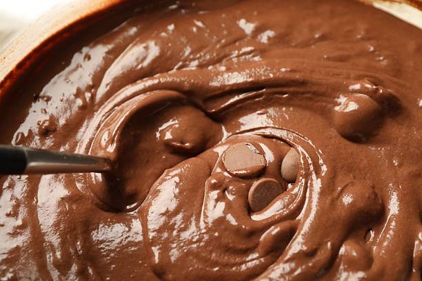 istock Melting chocolate chips for dough in bowl, closeup 2212678738