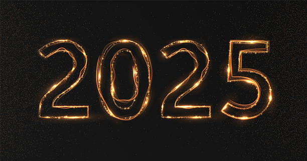 istock 2025 sparkler fireworks number logo isolated on transparent background. 2212686351
