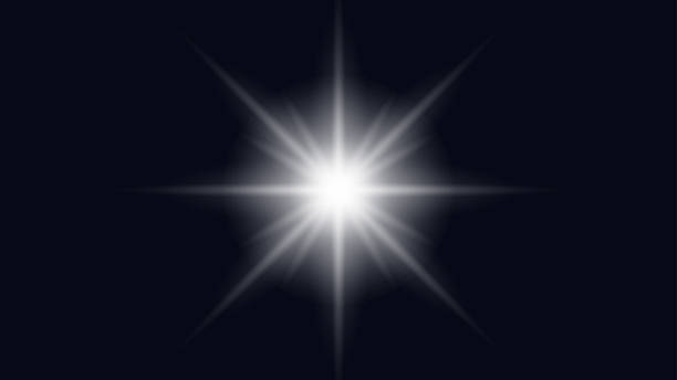 stockillustraties, clipart, cartoons en iconen met white sunlight or flare light effect with transparent background - leeggelopen