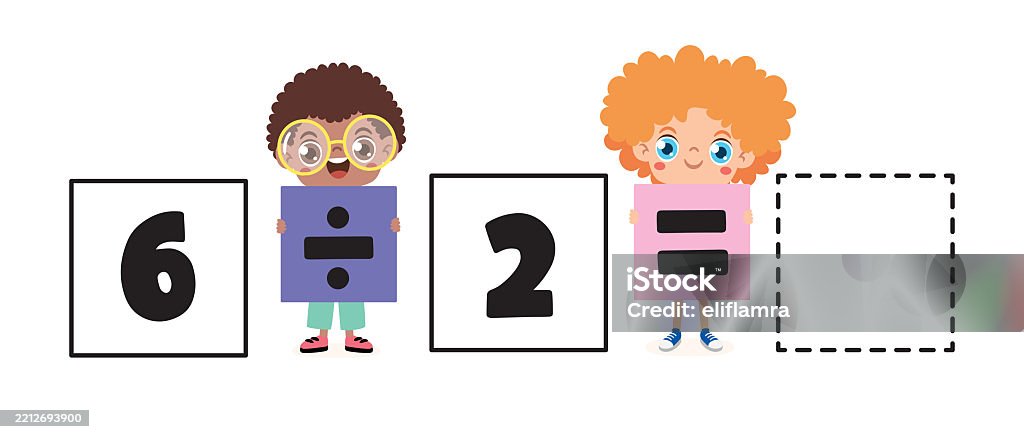 Four Operations Gif Mathematics Worksheet For Four Operations Stock Illustration - Download ...