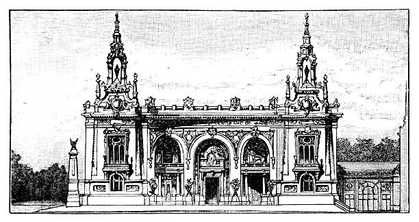 istock World Exhibition in Paris 1900 ,Part of the buildings on Invalidenplatz 2212694655