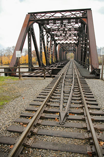 The Train trestle bridge across the Allegheny River, Warren, PA