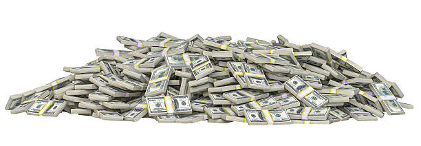 istock Huge pile of one hundred dollar bills forming a small mountain 2212700900