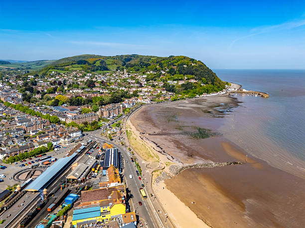 istock Minehead town centre with railway and seafront 2212702885