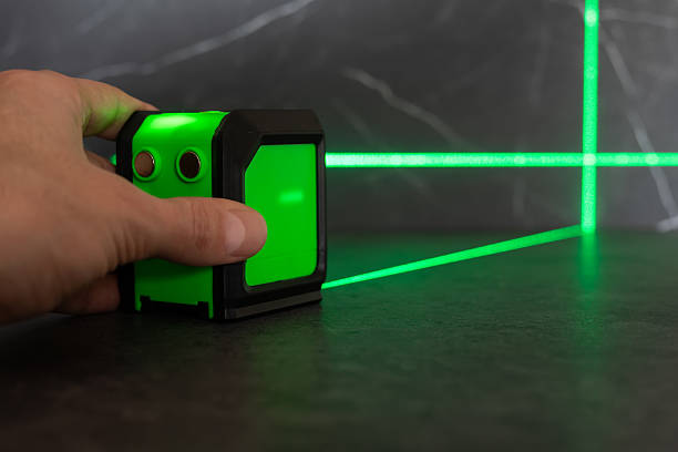istock laser building level with green beams 2212704736
