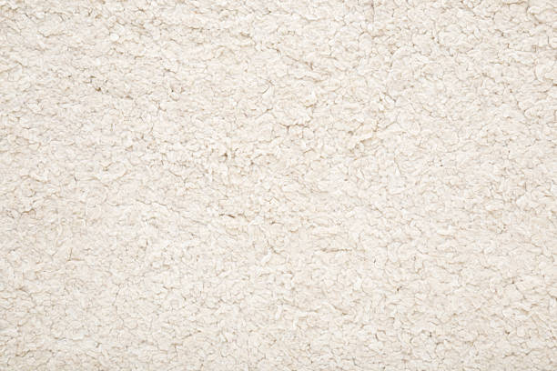 istock Used white dirty fluffy home carpet background. Closeup. Top down view. 2212714056