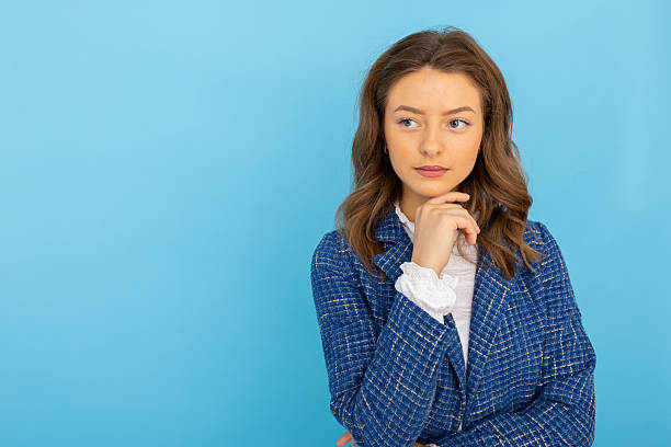 istock Young businesswoman is thinking about a new working strategy 2212714885