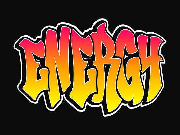 istock The word Energy is written in a bold and colorful graffiti style on a black backdrop. 2212721196