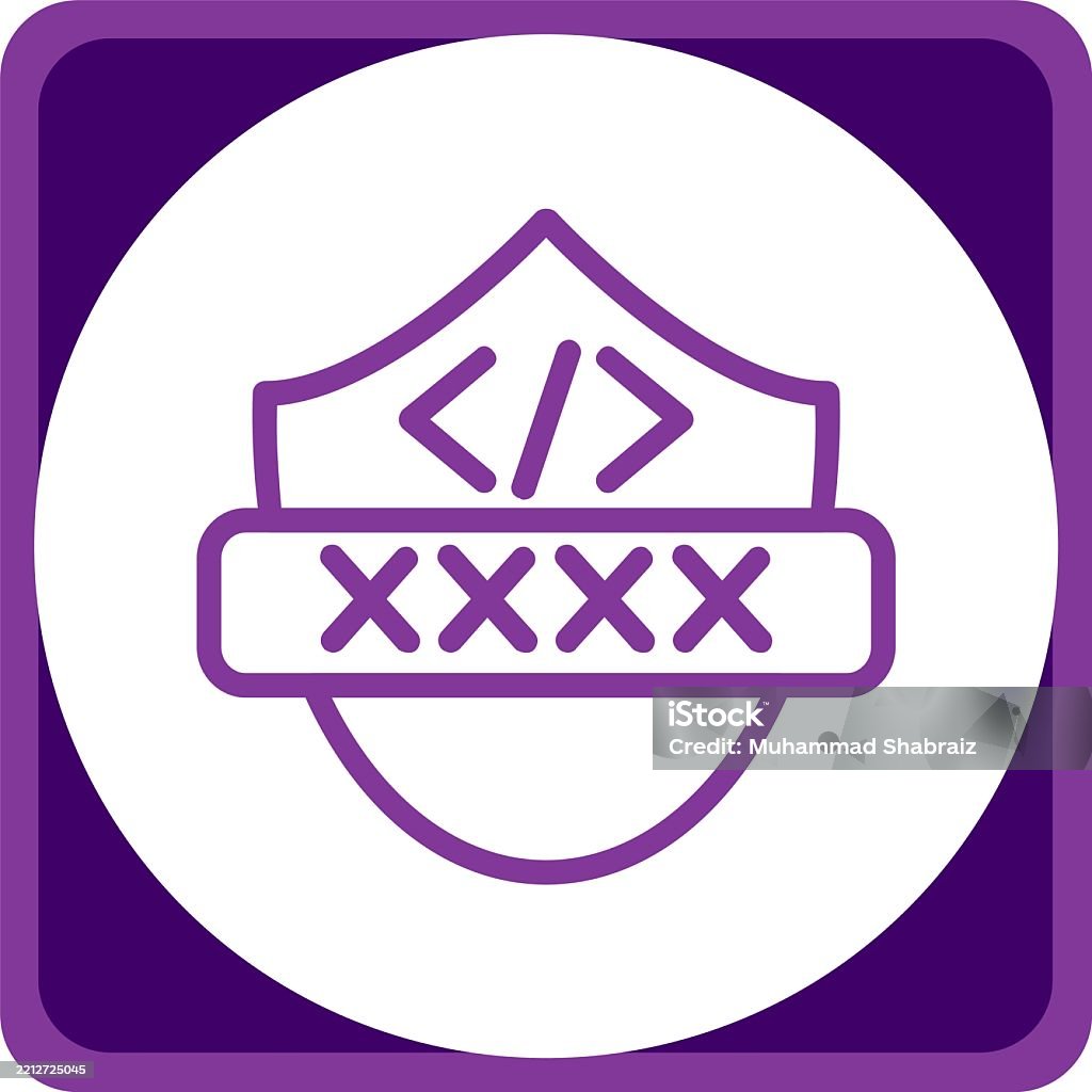 Code Security Line Circle Corner Stock Illustration - Download Image ...