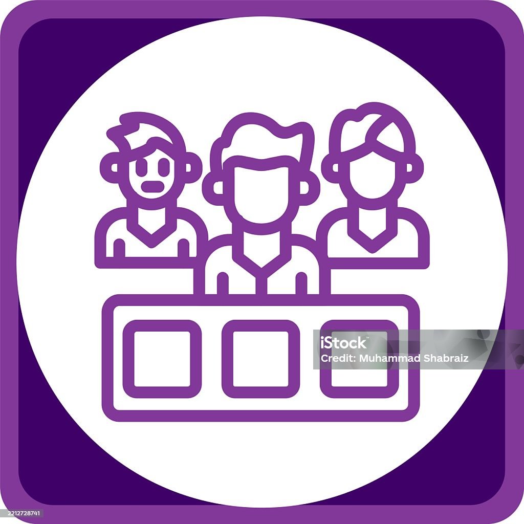 Team Roles Sign Team Roles Line Circle Corner Stock Illustration - Download Image Now ...