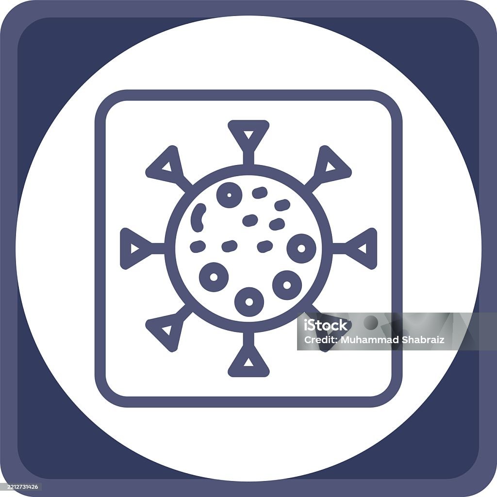 Virology Lettering Virology Line Circle Corner Stock Illustration - Download Image Now ...