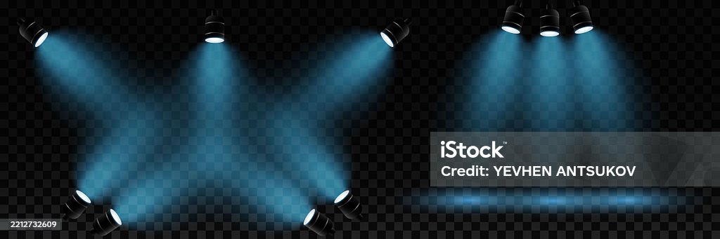 Vector Light Source Spotlight Light Effect Bright Spotlight Lighting Vector Light Sources ...