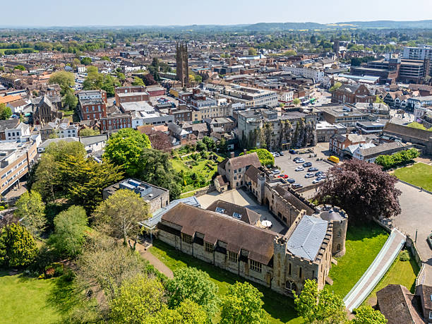 istock Historic buildings in Taunton town centre 2212736749
