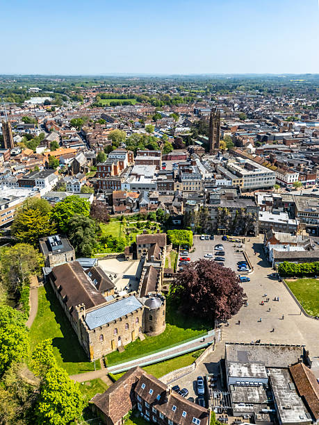 istock Historic buildings in Taunton town centre 2212737094