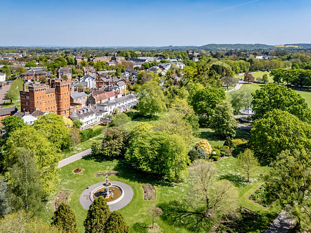 istock Mixed housing lines Vivary Park in Taunton 2212737555