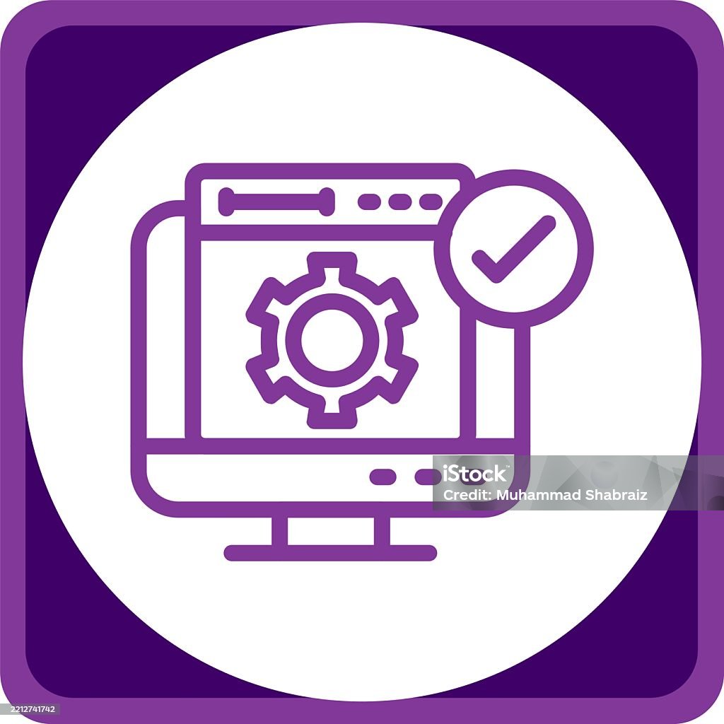 Software Development Line Circle Corner Stock Illustration - Download ...