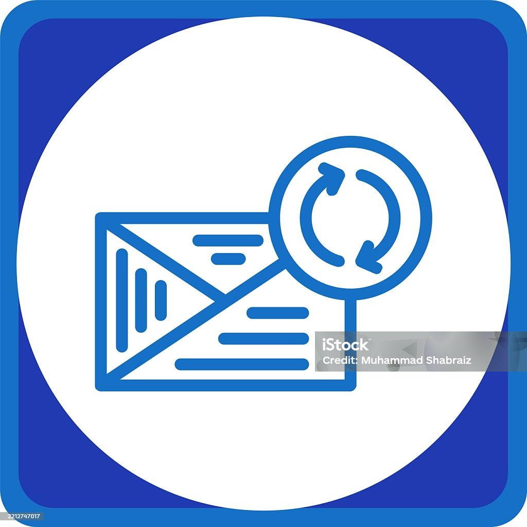 Message Restore Line Circle Corner Stock Illustration - Download Image ...