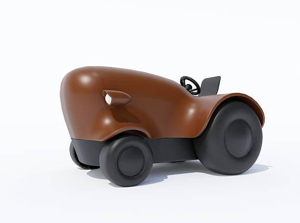 istock 3d rendering illustration of modern tractor cartoon on white background with shadow 2212755205