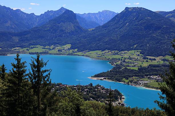 istock Wolfgangsee mountain lake in Austria 2212757828