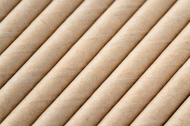 Close-up of a paper straw