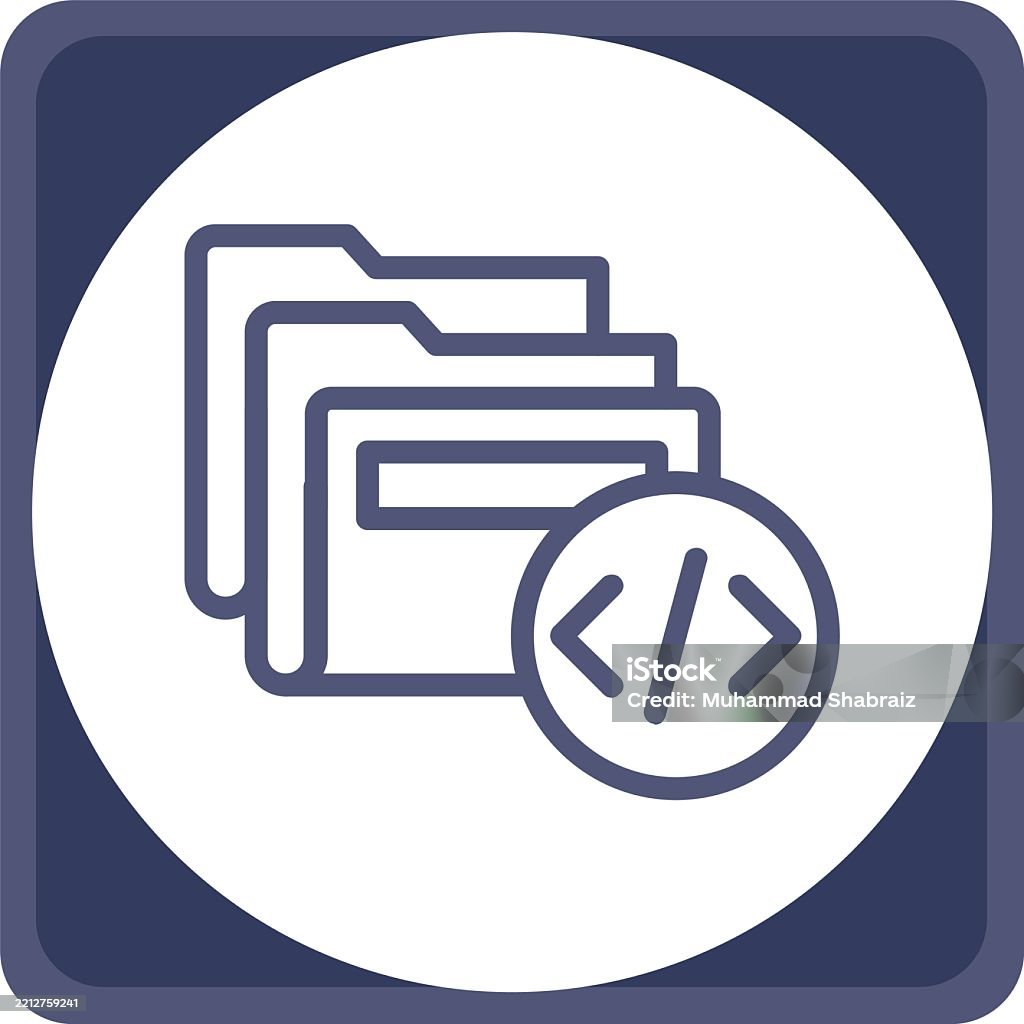 Folder Color Coding Line Circle Corner Stock Illustration - Download ...