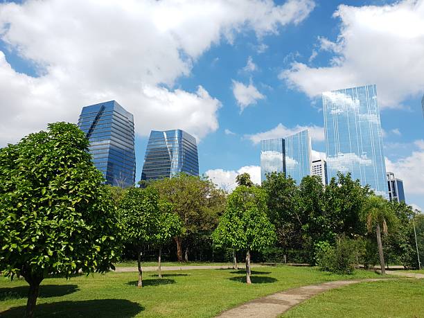 istock Modern Buildings and green area 2212762924