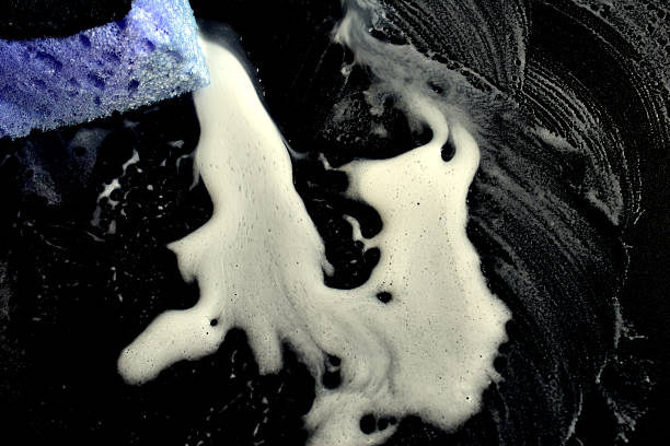 istock Shapeless soapy water in the form of a puddle 2212765485