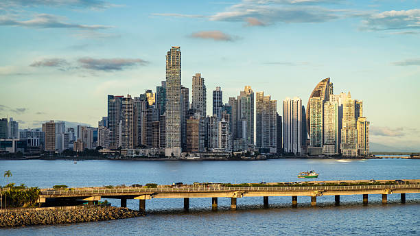 istock Panama City Skyline Cityscape in Sunset Light Panama Panorama 2212767563