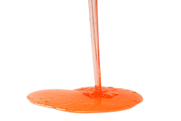 istock Red slime toy isolated on a white background. 2212770563