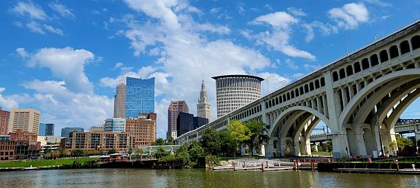 istock Cleveland Ohio downtown skyline at end of bridge 2212772279