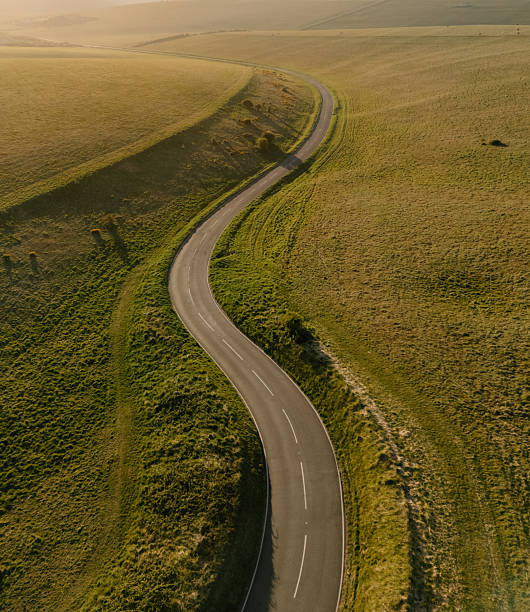 istock Winding Beachy Head Road at Sunset 2212778076