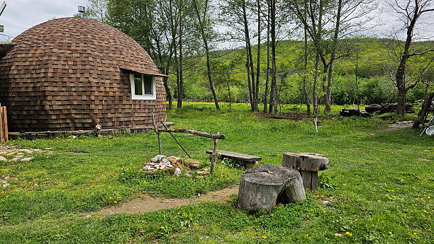 istock Cottage in the shape of a sphere 2212780152