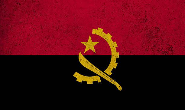 istock Flag Angola grunge texture 2212790668
