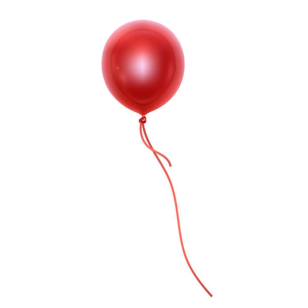 istock A single, red balloon floating in the air, perfect for celebrations and parties 2212797763