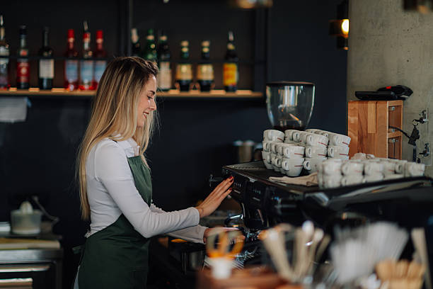 istock Barista preparing coffee machine in cafe 2212809279