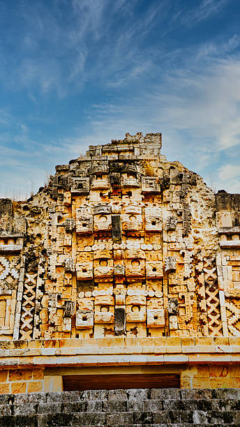 Chaac Masks,Nunnery Quadrangle,Uxmal,Yucatan,Mexico