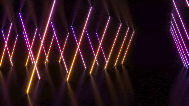 istock Abstract background technology neon light background,mock up stage for product presentation,3D rendering 2212827092