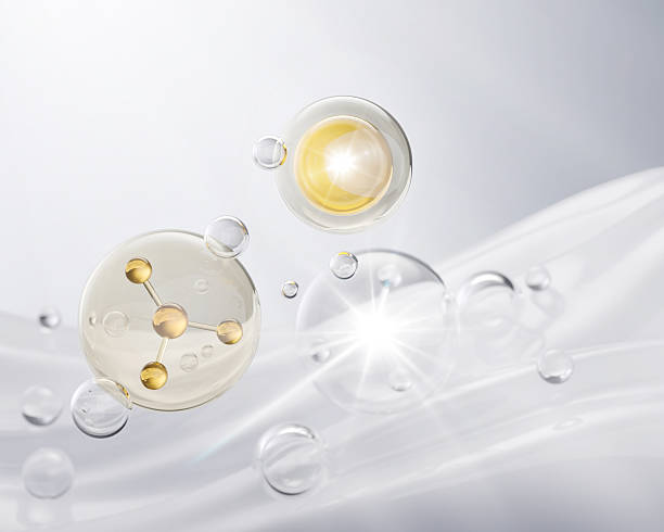 istock cosmetic moisturizer oil molecule, Cosmetic Essence, Liquid bubble, 3d rendering 2212827803