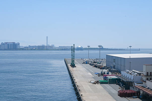istock Maishima, Osaka with beautiful blue sky and sea 2212829856