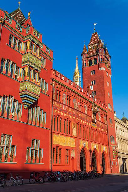 istock Facade of Basel Town Hall in Basel, Switzerland 2212832918
