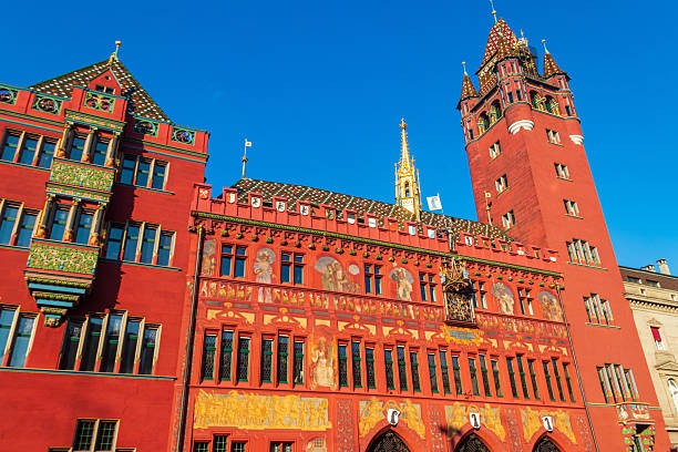 istock Facade of Basel Town Hall in Basel, Switzerland 2212832919