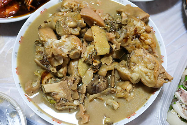 istock Cantonese homemade braised pork knuckle with peanuts and yam 2212833081