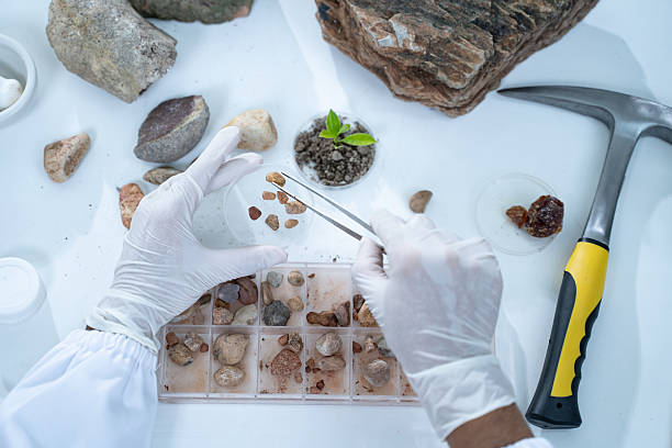 istock In the laboratory, research equipment rests on the table as scientists analyze rock samples, using advanced geology techniques to make groundbreaking discoveries in science. 2212837183