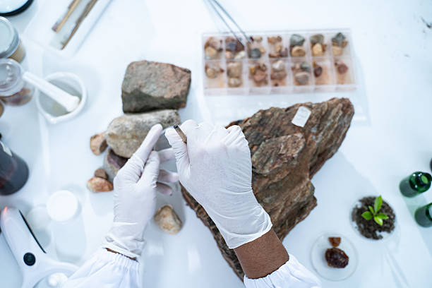 istock In the laboratory, research equipment rests on the table as scientists analyze rock samples, using advanced geology techniques to make groundbreaking discoveries in science. 2212838213