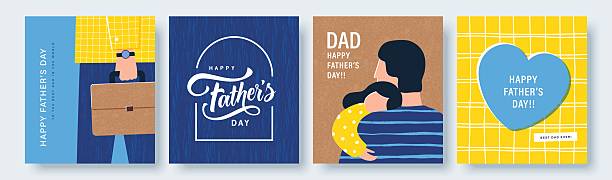 ilustrații de stoc cu happy father's day - ziua tatălui