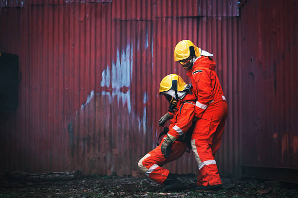 istock Firefighters are working together to extinguish the fire. The rescue efforts also include providing assistance to the victims. 2212851658