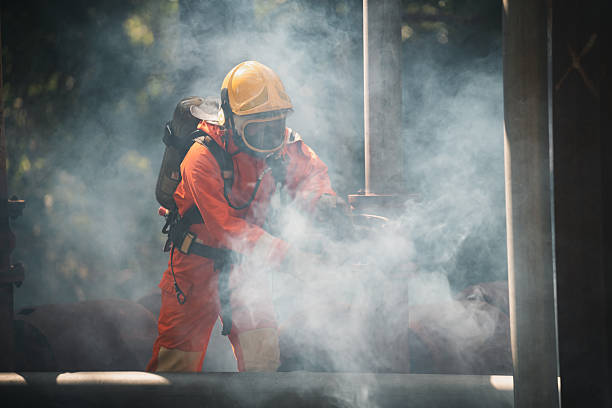 istock Firefighters are working together to extinguish the fire. The rescue efforts also include providing assistance to the victims. 2212851826