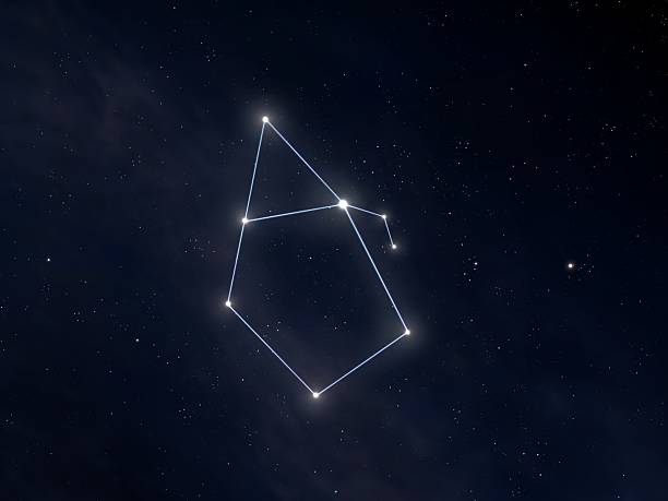istock Auriga constellation in the night sky isolated. 2212859295