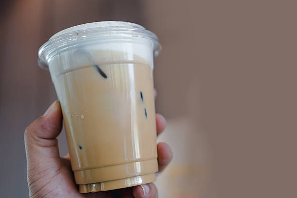 istock Iced cappuccino in a plastic glass 2212859633