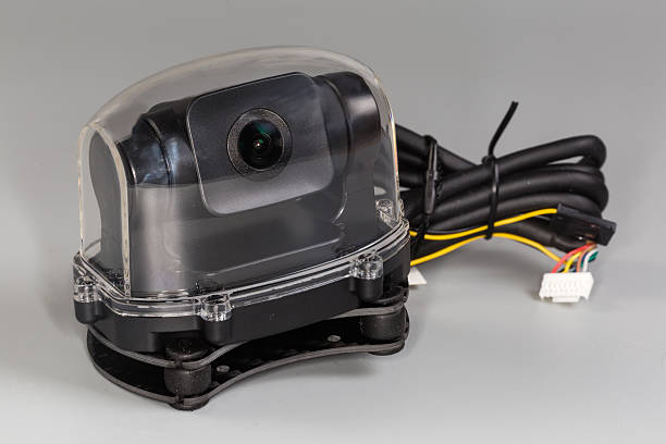 istock Camera on a single axis gimbal in transparent waterproof cap 2212861171